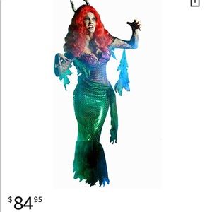 Zombie mermaid costume xl